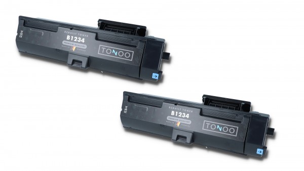 Tonoo® Toner ersetzt Olivetti B1234 Schwarz Doppelpack