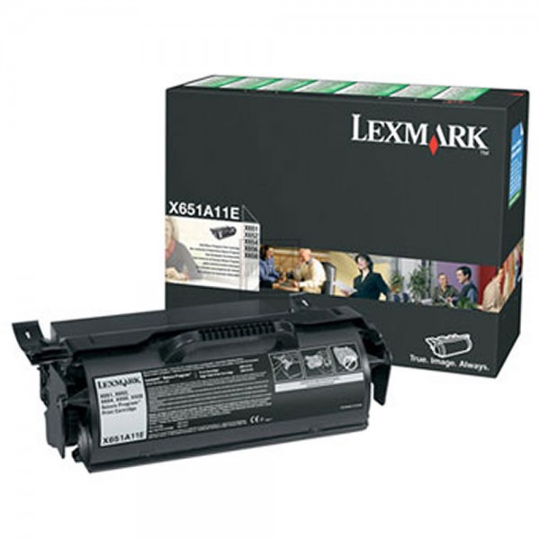 Original Lexmark X651A11E Toner Schwarz
