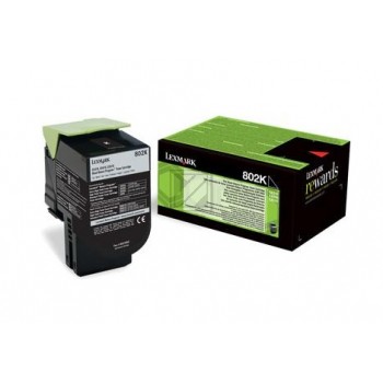 Original Lexmark 802KE | 80C20KE Toner Schwarz