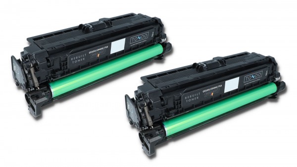 Tonoo® Toner ersetzt HP CE250XD | 504X Schwarz Doppelpack XL