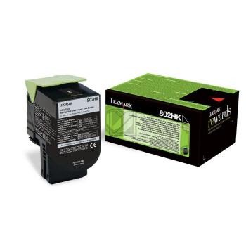 Original Lexmark 80C2HK0 / 802HK Toner Schwarz XL