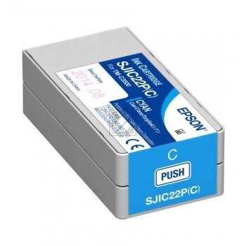 Original Epson SJIC22P | C33S020602 Tinte Cyan