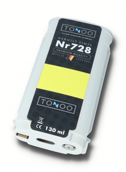 Tonoo® Tinte ersetzt HP 728 | F9J65A Gelb