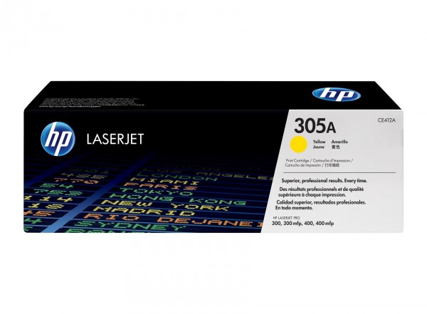 Original HP CE412A / 305A Toner Gelb