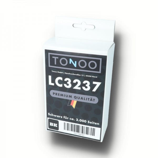 Tonoo® Tinte ersetzt Brother LC3237BK Schwarz