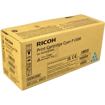 Original Ricoh 408315 Toner Cyan