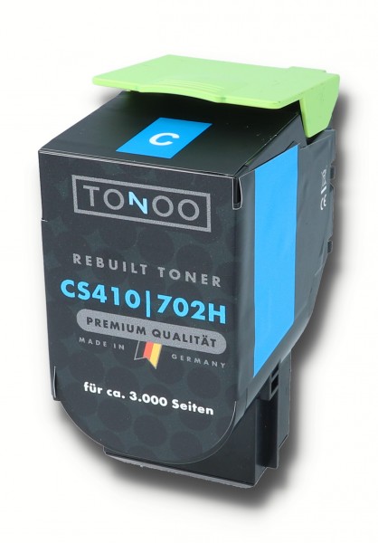 Tonoo® Toner ersetzt Lexmark 702HC | 70C2HC0 Cyan XL