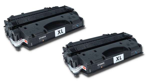 Tonoo® Toner ersetzt HP CF280XD | 80X Schwarz Doppelpack XL