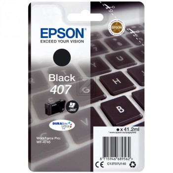 Original Epson 407 | C13T07U140 Tinte Schwarz