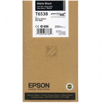 EPSON T6538 matt schwarz Tintenpatrone