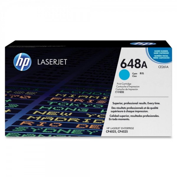 Original HP CE261A / 648A Toner Cyan