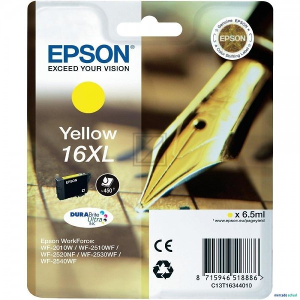 EPSON 16XL / T1634XL gelb Tintenpatrone