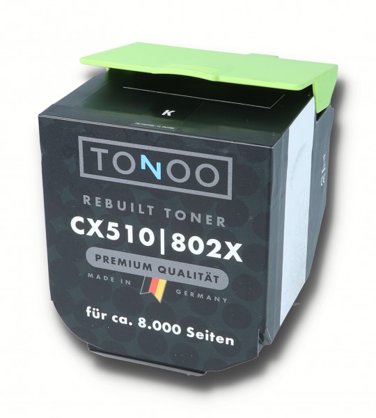 Tonoo® Toner ersetzt Lexmark 802XK | 80C2XK0 Schwarz XXL