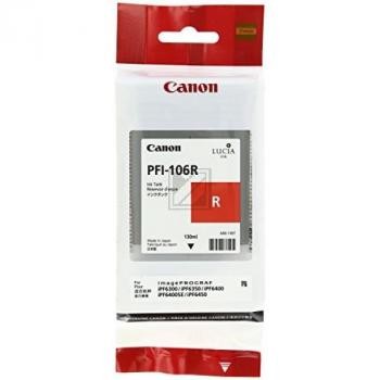 Original Canon PFI106R | 6627B001 Tinte Rot