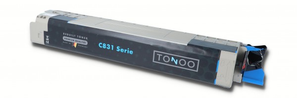Tonoo® Toner ersetzt OKI C831 | C841 | 44844507 Cyan
