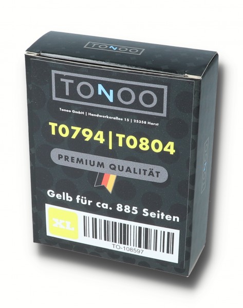 Tonoo® Tinte ersetzt Epson T0804 | C13T08044011 Gelb