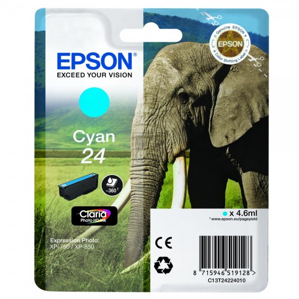 EPSON 24 / T2422 cyan Tintenpatrone