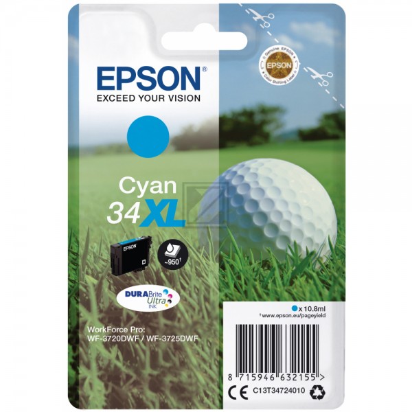 EPSON 34XL /T3472XL cyan Tintenpatrone