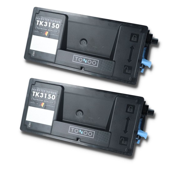 Tonoo® Toner TK3150 für Kyocera Ecosys M3040idn | M3540idn | Doppelpack