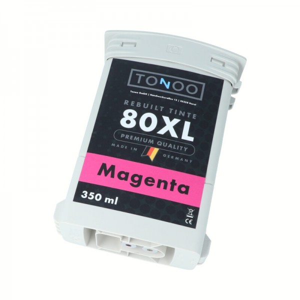 Tonoo® Tinte ersetzt HP 80 | C4847A Magenta XL