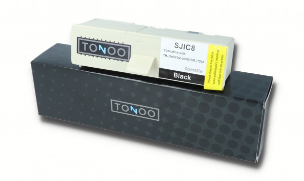 Tonoo® Tinte ersetzt Epson SJIC8 | C33S020407 Schwarz