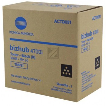 Original Konica Minolta TNP91 | ACTD051 Toner Schwarz
