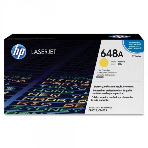 Original HP CE262A / 648A Toner Gelb