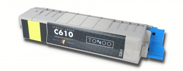 Tonoo® Toner ersetzt OKI C610 | C610N | C610DTN | C610DN | 44315305 Gelb
