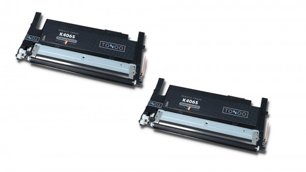 Tonoo® Toner ersetzt Samsung SU374A | CLTP406B Schwarz Doppelpack