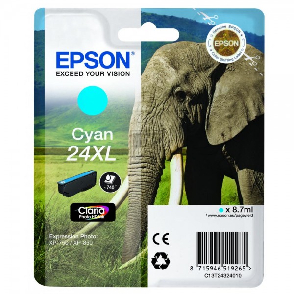 EPSON 24XL / T2432XL cyan Tintenpatrone