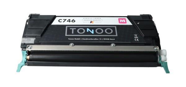 Tonoo® Toner ersetzt Lexmark C746A2MG Magenta