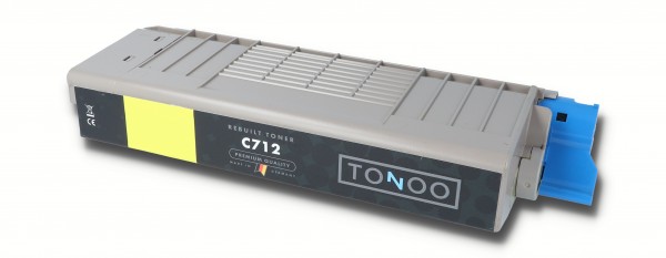 Tonoo® Toner ersetzt OKI C712 | C712dn | C712n | 46507613 Gelb