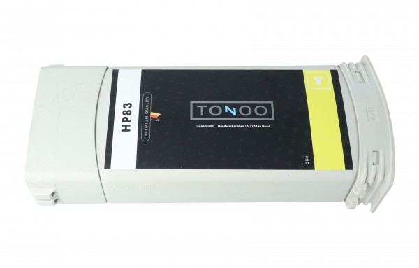 Tonoo® Tinte ersetzt HP 83 | C4943A Gelb | UV Tinte