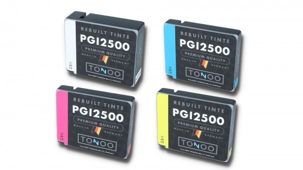 Tonoo® Tinte ersetzt Canon 9254B004 | PGI2500XL BK/C/M/Y Spar Set XL