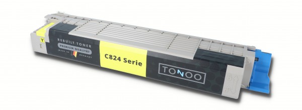 Tonoo® Toner ersetzt OKI C824dn | C824n | C834nw | C834dnw | C844dnw | 47095701 Gelb