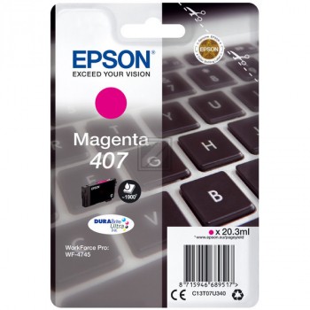 Original Epson 407 | C13T07U340 Tinte Magenta
