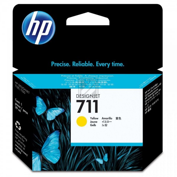 Original HP CZ132A / 711 Tinte Gelb