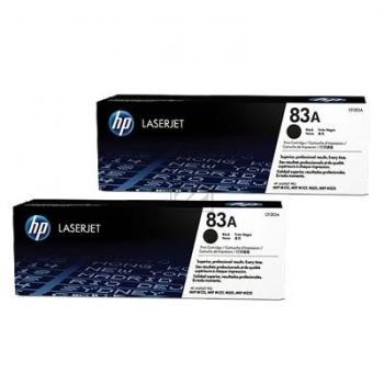 Original HP CF283AD / 83A Toner Schwarz Doppelpack