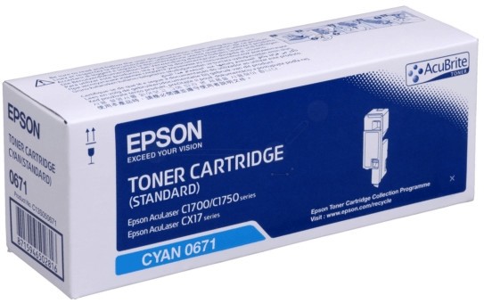 Original Epson 0671 | C13S050671 Toner Cyan