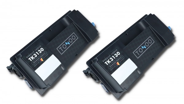 Tonoo® Toner ersetzt Kyocera TK3130 Schwarz Doppelpack