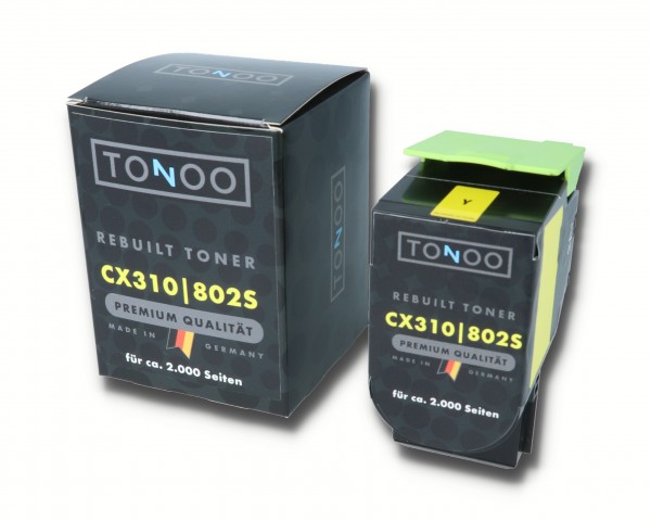 Tonoo® Toner ersetzt Lexmark 802SY | 80C2SY0 Gelb