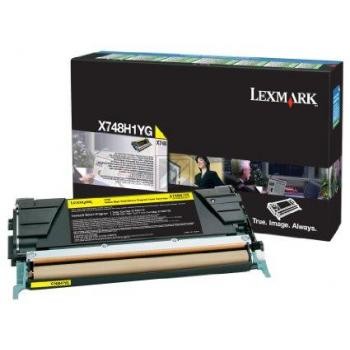 Original Lexmark X748H1YG Toner Gelb