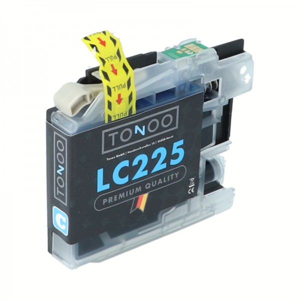 Tonoo® Tinte ersetzt Brother LC225XLC Cyan XL