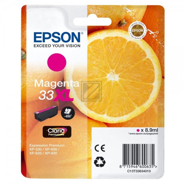 EPSON 33XL / T3363XL magenta Tintenpatrone
