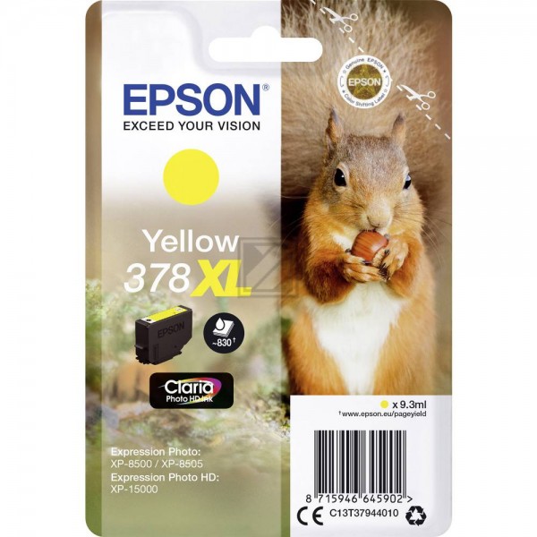 EPSON 378/T37844 gelb Tintenpatrone