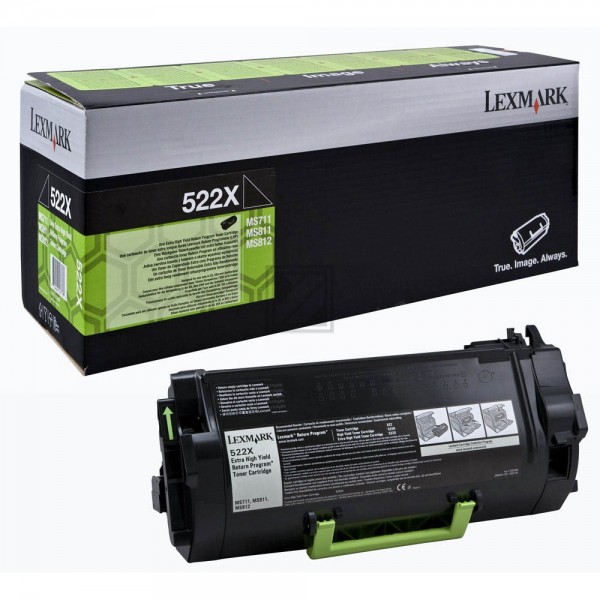 Original Lexmark 52D2X00 / 522X Toner Schwarz XXL