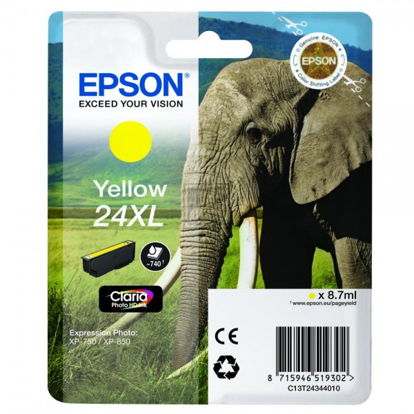 EPSON 24XL / T2434XL gelb Tintenpatrone