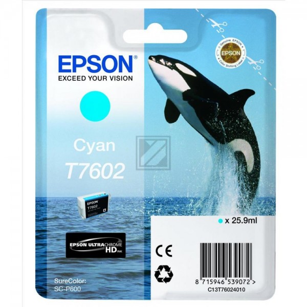 EPSON T7602 cyan Tintenpatrone