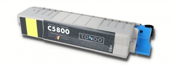 Tonoo® Toner ersetzt OKI C5800 | C5900 | 43324421 Gelb