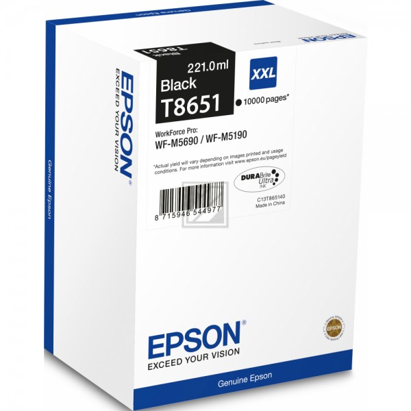EPSON T86XXL / T8651XXL schwarz Tintenpatrone